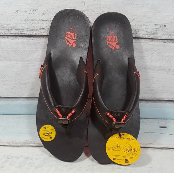 Cudas Women's Brown Thong Flat Sandals Size 11 - Picture 3 of 6